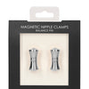 Shots Ouch Balance Pin Magnetic Nipple Clamps - Silver