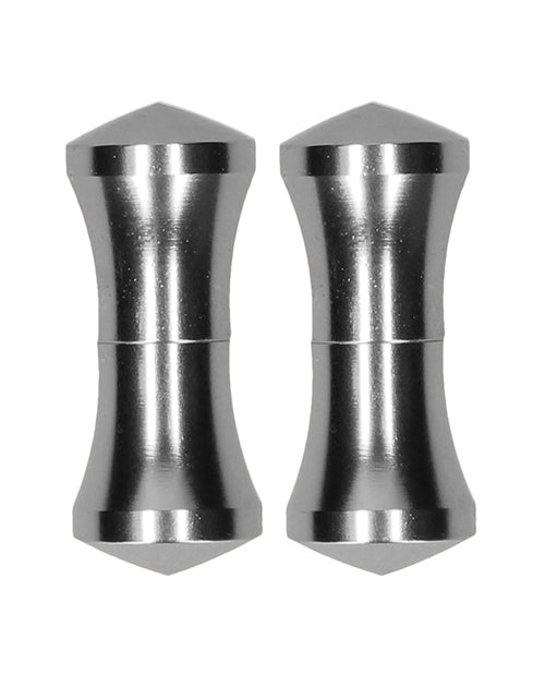 Shots Ouch Balance Pin Magnetic Nipple Clamps - Silver
