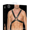 Shots Ouch Men's Large Buckle Harness - Black
