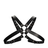 Shots Ouch Men's Large Buckle Harness - Black
