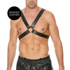 Shots Ouch Men's Large Buckle Harness - Black
