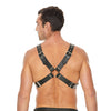 Shots Ouch Men's Large Buckle Harness - Black