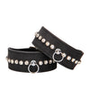Shots Ouch Diamond Studded Wrist Cuffs - Black