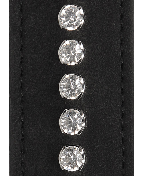 Shots Ouch Diamond Studded Wrist Cuffs - Black
