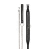 Shots Ouch Diamond Studded Collar w/Leash - Black