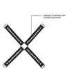 Shots Ouch Diamond Studded Hogtie - Black