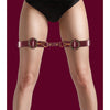 Shots Ouch Halo Thigh Cuffs - Burgundy