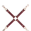 Shots Ouch Halo Hogtie Connector - Burgundy