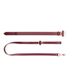 Shots Ouch Halo Collar w/Leash - Burgundy
