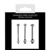 Shots Ouch Urethral Sounding Metal Plug Set