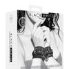 Shots Ouch Black & White Bonded Leather Hand/Ankle Cuffs - Black