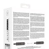 Shots Ouch Black & White Bonded Leather Hand/Ankle Cuffs - Black