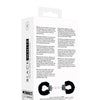 Shots Ouch Black & White Velcro Hand/Ankle Cuffs - Black