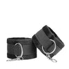 Shots Ouch Black & White Velcro Hand/Ankle Cuffs - Black