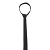 Shots Ouch Black & White Satin Bondage Tie - Black