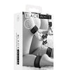Shots Ouch Black & White Velcro Hogtie w/Hand & Ankle Cuffs - Black