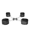 Shots Ouch Black & White Velcro Hogtie w/Hand & Ankle Cuffs - Black