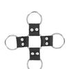 Shots Ouch Black & White Velcro Hogtie w/Hand & Ankle Cuffs - Black