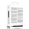 Shots Ouch Black & White Velcro Collar w/Nipple Clamps - Black