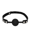 Shots Ouch Black & White Silicone Ball Gag - Black