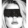 Shots Ouch Black & White Lace Mask w/Elastic Straps - Black