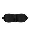 Shots Ouch Black & White Satin Curvy Eye Mask w/Elastic Straps - Black