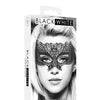 Shots Ouch Black & White Lace Eye Mask - Princess Black