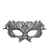 Shots Ouch Black & White Lace Eye Mask - Princess Black