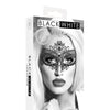 Shots Ouch Black & White Lace Eye Mask - Queen Black