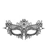 Shots Ouch Black & White Lace Eye Mask - Queen Black