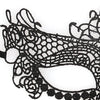 Shots Ouch Black & White Lace Eye Mask - Queen Black