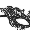 Shots Ouch Black & White Lace Eye Mask - Royal Black