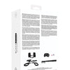 Shots Ouch Black & White Bed Post Bindings Restraint Kit - Black