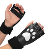 Shots Ouch Puppy Play Paw Cut-Out Gloves - White