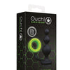 Shots Ouch Beads Butt Plug w/Cock Ring - Glow in the Dark