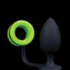 Shots Ouch Butt Plug w/Cock Ring - Glow in the Dark