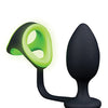 Shots Ouch Butt Plug w/Cock Ring & Ball Strap - Glow in the Dark