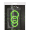 Shots Ouch 3 pc Cock Ring Set - Glow in the Dark