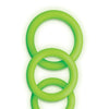 Shots Ouch 3 pc Cock Ring Set - Glow in the Dark