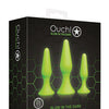 Shots Ouch Butt Plug Set - Glow in the Dark