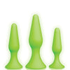 Shots Ouch Butt Plug Set - Glow in the Dark