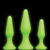 Shots Ouch Butt Plug Set - Glow in the Dark