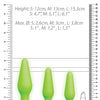Shots Ouch Butt Plug Set - Glow in the Dark