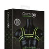 Shots Ouch Chest Bulldog Harness - Glow in the Dark L/XL