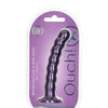 Shots Ouch 6.5" Beaded G-Spot Dildo - Metallic Purple