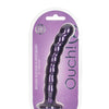 Shots Ouch 8" Beaded G-Spot Dildo - Metallic Purple