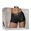 Shots Ouch Vibrating Strap On Boxer - Black M/L