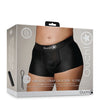 Shots Ouch Vibrating Strap On Boxer - Black XL/XXL