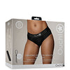 Shots Ouch Vibrating Strap On High-Cut Brief - Black M/L