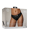 Shots Ouch Vibrating Strap On Hipster - Black M/L